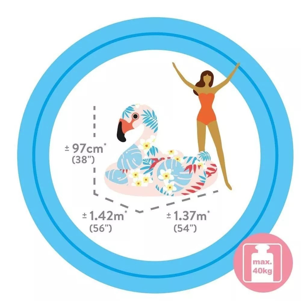 Flotador Flamenco - diversión en el agua