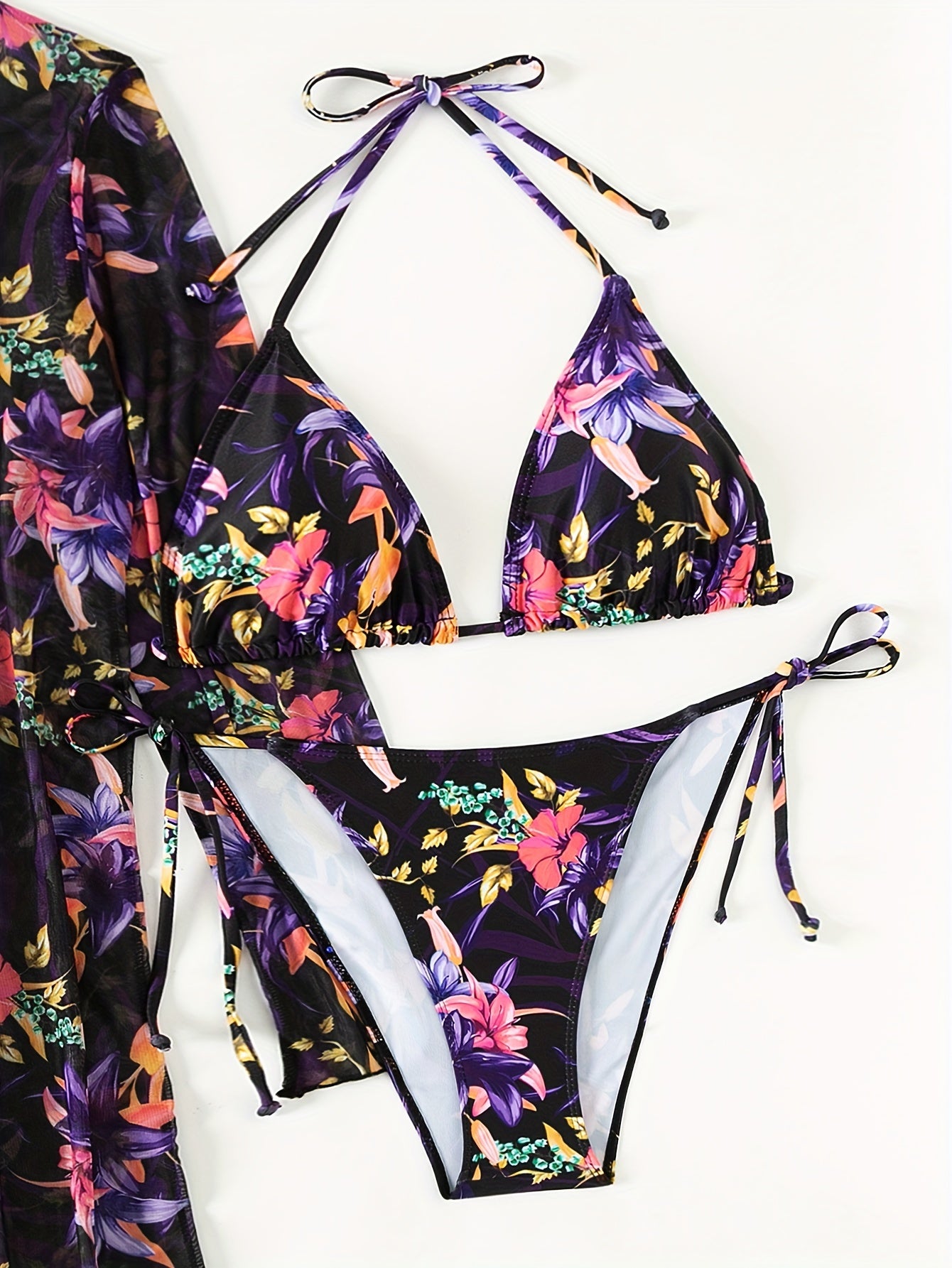 Set mujer Playa Bahia Solano Bikini + kimono