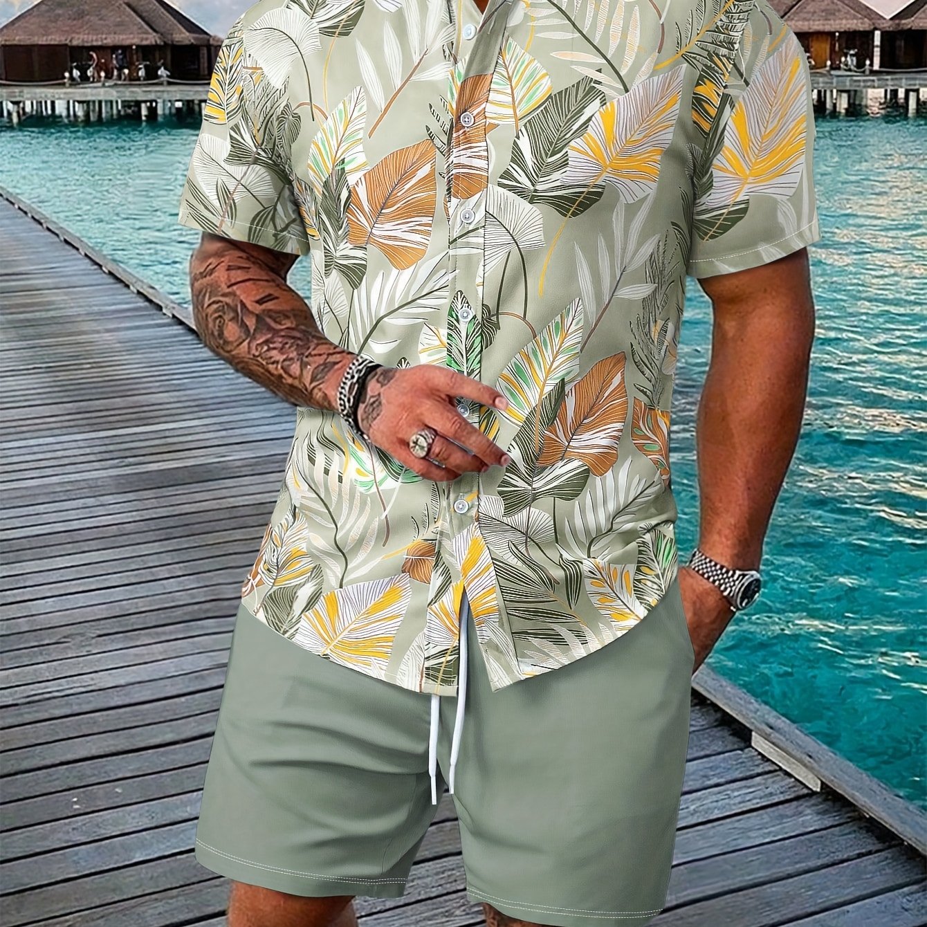 Conjunto Playa Blanca - Camisa y pantaloneta - Edición Playa